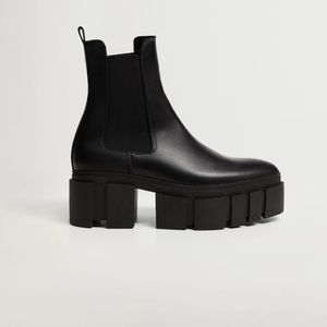 MANGO track sole platform ankle boots